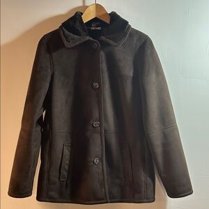 Chaps Women's Dark Brown Teddy‎ Jacket